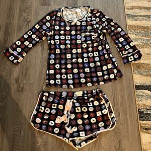 KATE SPADE DREAM A LITTLE DREAM PAJAMA SET SIZE MEDIUM BOTH PIECES